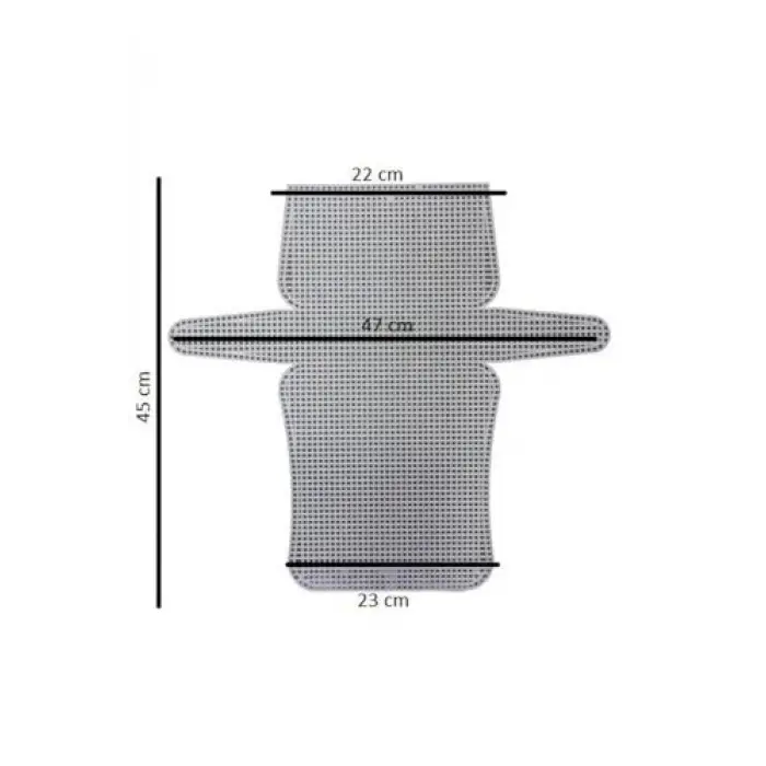 Çanta Kanvas Sade Beyaz, (45 Cm)