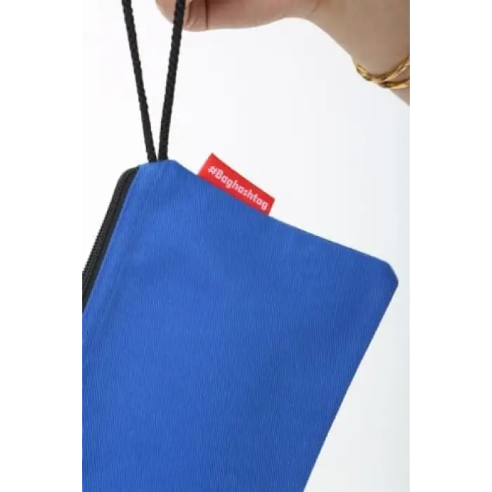 Çanta, Mavi Clutch Bez