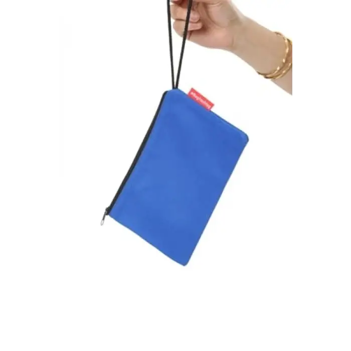 Çanta, Mavi Clutch Bez