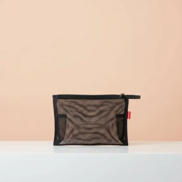 Çanta, Siyah File Clutch