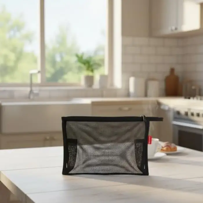 Çanta, Siyah File Clutch