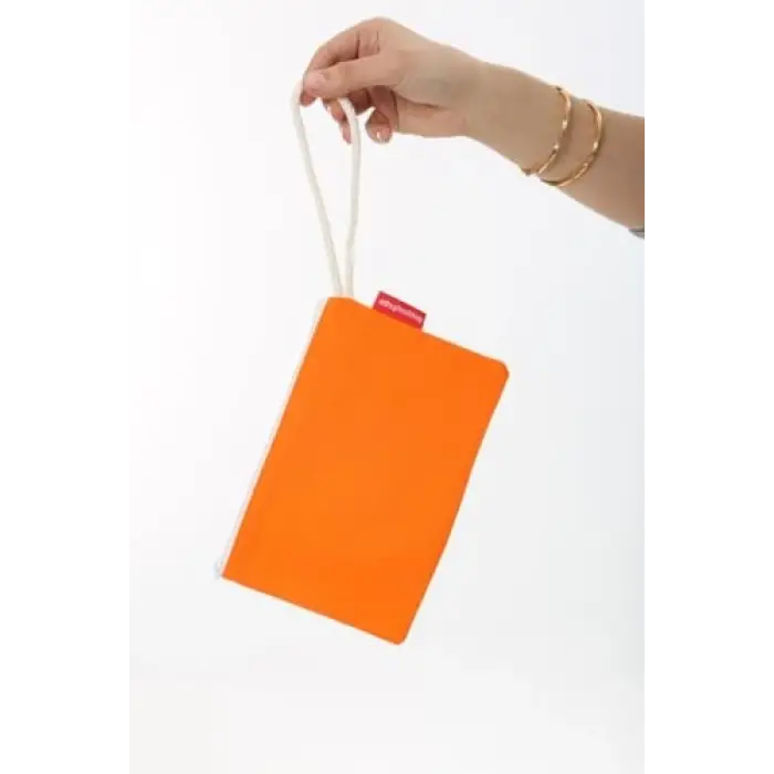 Çanta, Turuncu Clutch Bez