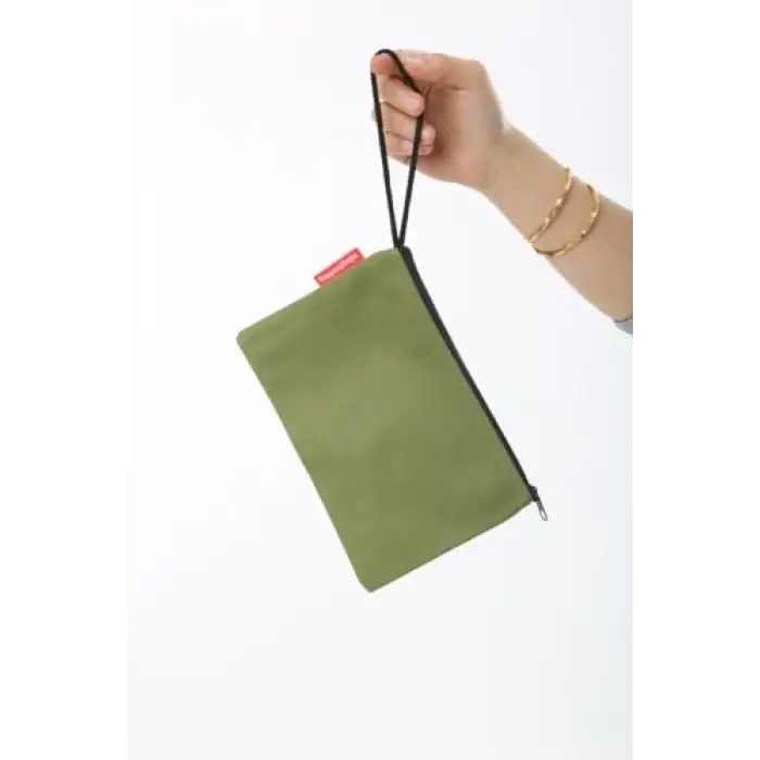Çanta, Yeşil Clutch Bez