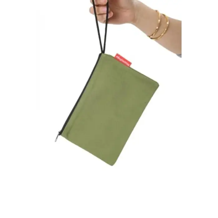 Çanta, Yeşil Clutch Bez