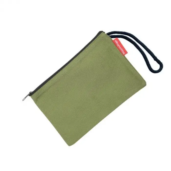 Çanta, Yeşil Clutch Bez