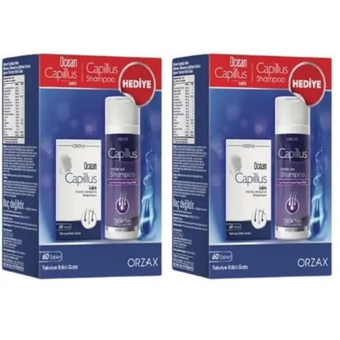 Capillus Men 60 Tablet ve Capillus Şampuan 200 ml Hediyeli, 2 paketi