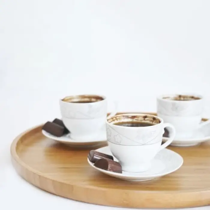 Cappuccino Daire Tepsi