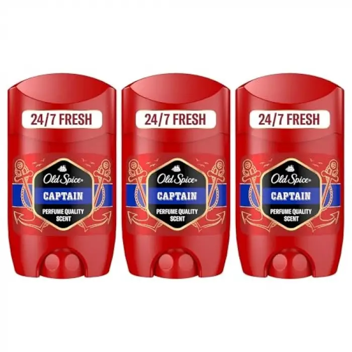 Captain Erkek Deodorant Stick 50 ml 3lü set