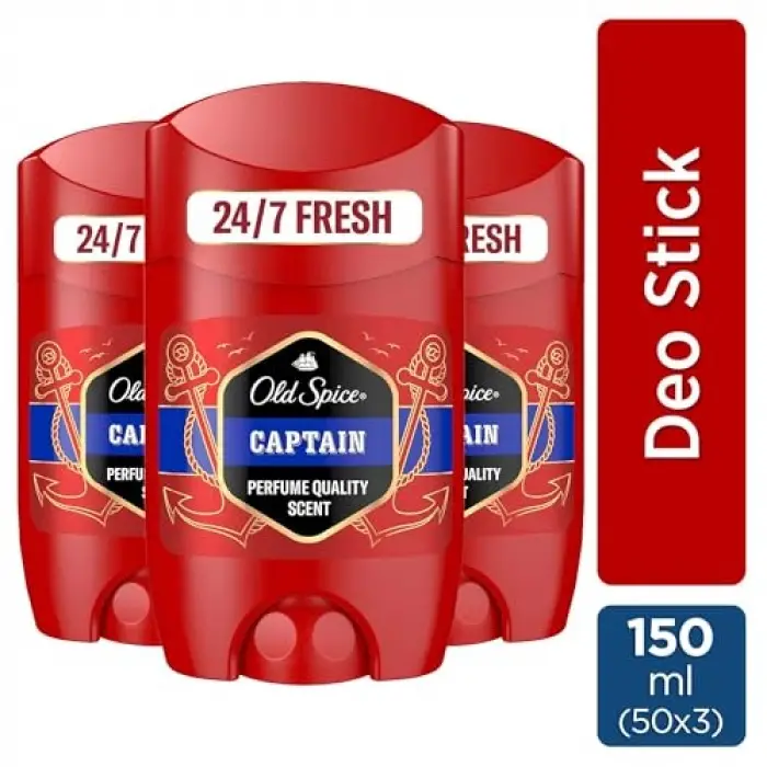 Captain Erkek Deodorant Stick 50 ml 3lü set