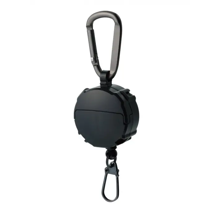 Carabiner Reel + Micro Case 2 Gözlü Aksesuar Askısı Black