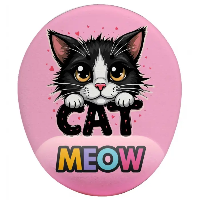 CAT Meow Bilek Destekli Mouse Pad