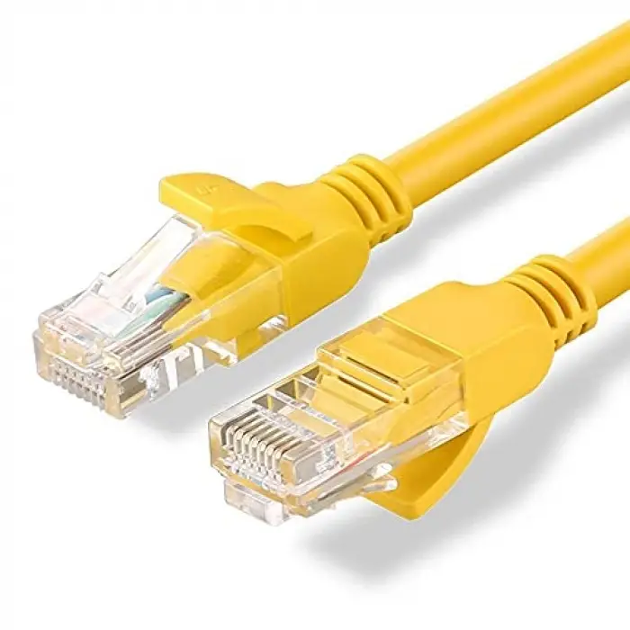 CAT5e Ethernet Kablosu, 1 Metre, Sarı