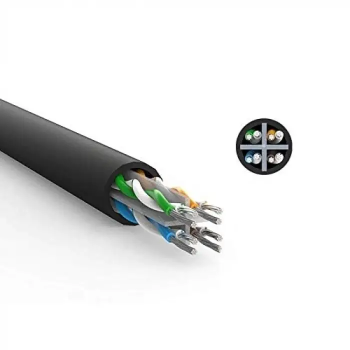CAT6 Ethernet Kablosu, 3 Metre, Siyah