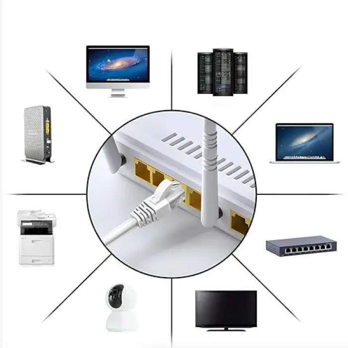 Cat6 Ethernet Patch Adsl Modem İnternet Kablosu, Cat6,10 Metre