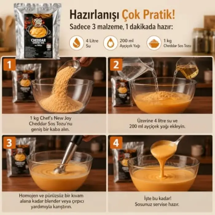 Çedar Peynir Sos Tozu 1000 g