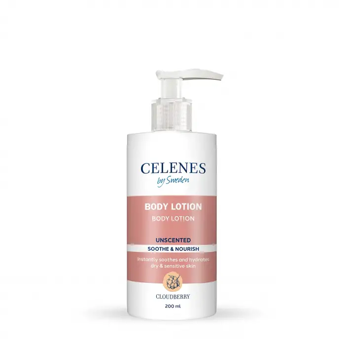 Celenes Cloudberry Vücut Losyonu Kuru/Hassas Ciltler Parfümsüz (200 ml)