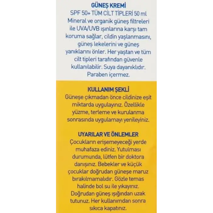 Celenes Herbal SPF 50+ Suya Dayanıklı Güneş Kremi (50 ml)