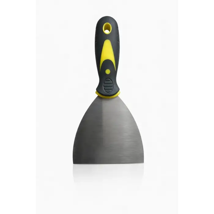 Çelik Bıçaklı Macun Kazıyıcı, Ergonomik Saplı, 100 mm