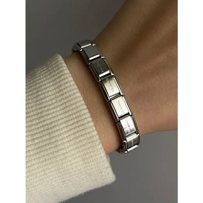 Çelik Bileklik Presentation® Charm Paslanmaz Çelik Unisex Bileklik 17 cm. Çap