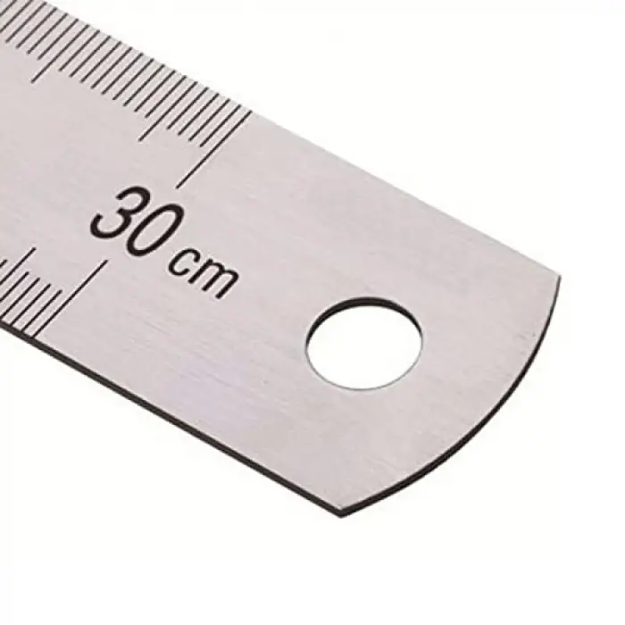 Çelik Cetvel 30 Cm (inc Ölçülü)
