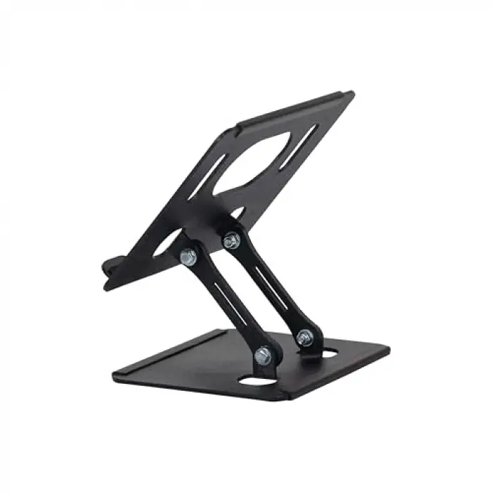 Çelik Tablet Standı Tablet Tutucu Stant Ergonomik Katlanabilir Tablet Standı Çelik Stant (Siyah)