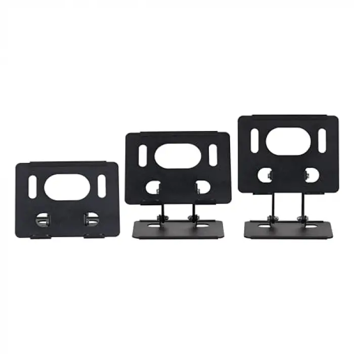Çelik Tablet Standı Tablet Tutucu Stant Ergonomik Katlanabilir Tablet Standı Çelik Stant (Siyah)