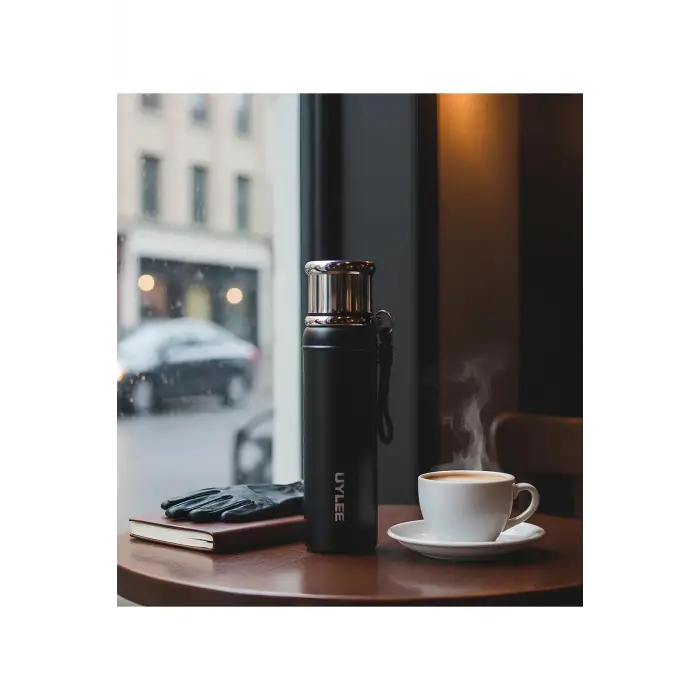 Çelik Termos 700 Ml, Siyah