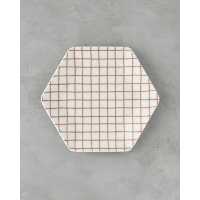 Cella Bone porselen servis tabağı, 23 cm, turuncu