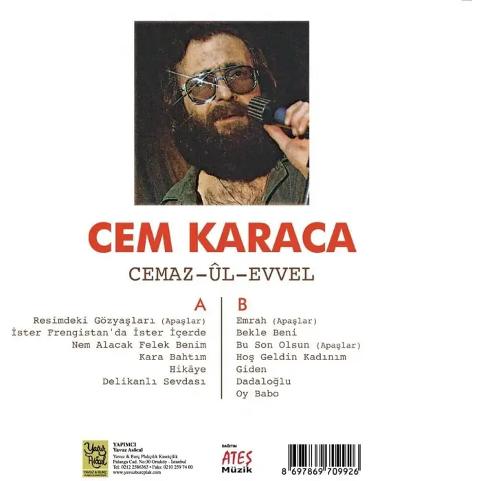 Cem Karaca Cemaz Ül Evvel Plak