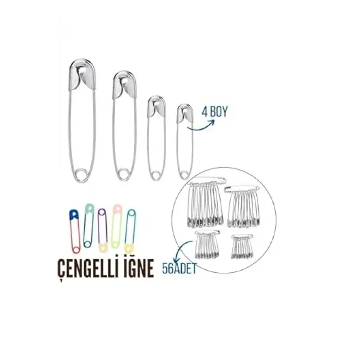 Çengelli İğne 4 Boy 56 Adet 717557
