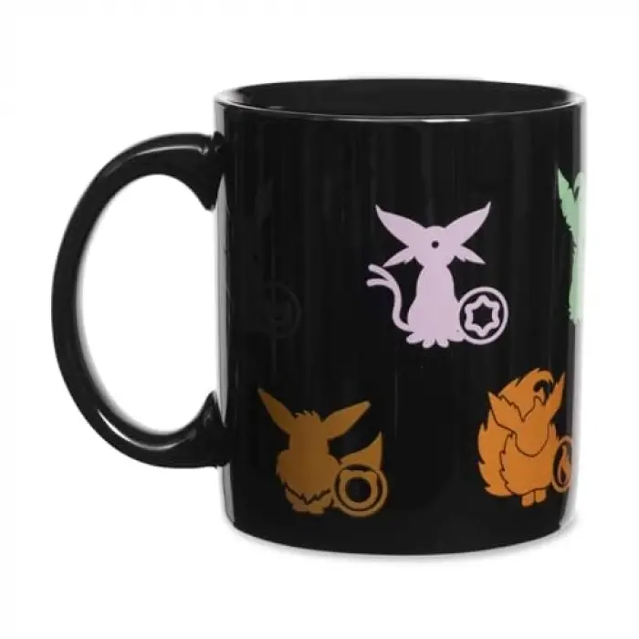 Center: Eevee Evolutions Siyah Kupa (11 oz.)