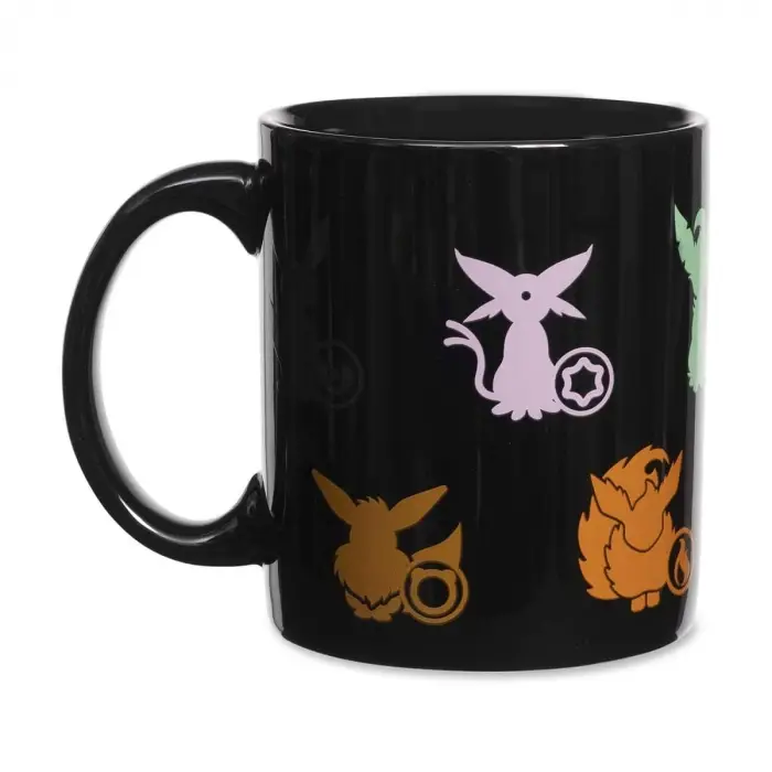 Center: Eevee Evolutions Siyah Kupa (11 oz.)