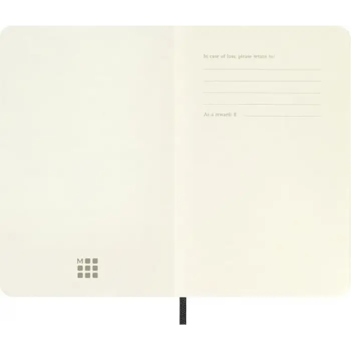 Cep Boy Esnek Kapak Defter - Soft Cover Pocket Plain Notebook Black