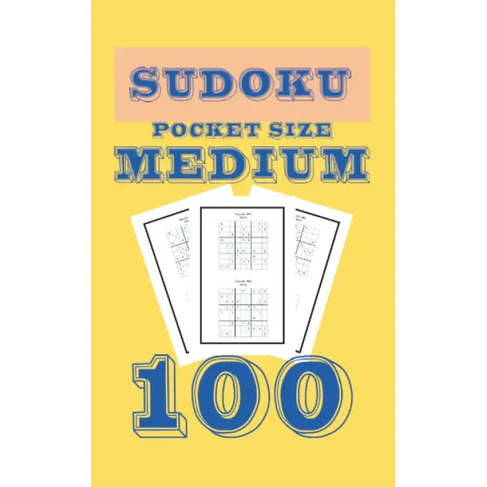 Cep Boy Orta Seviye 100 Sudoku Bulmacası