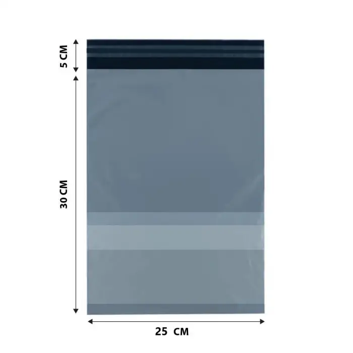 Cepsiz Ekonomik Kargo Poşeti, 100 Adet, 25CmX30 Cm+5