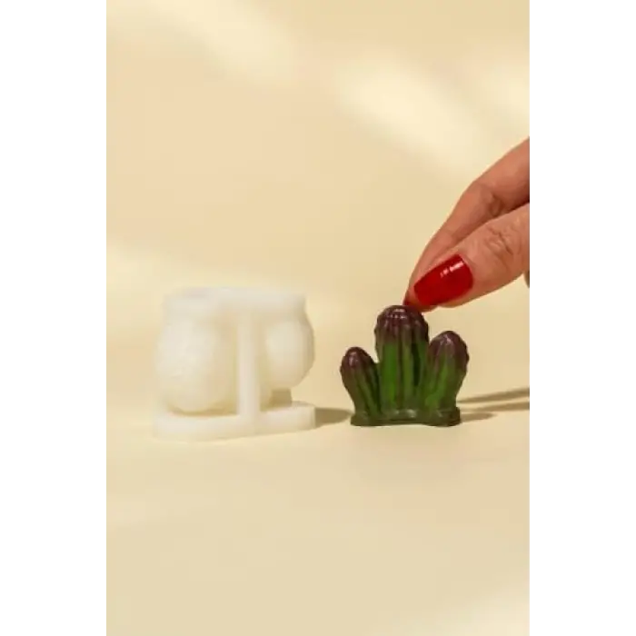 Cereus Kaktüs Silikon Mum Kalıbı