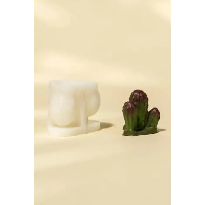 Cereus Kaktüs Silikon Mum Kalıbı