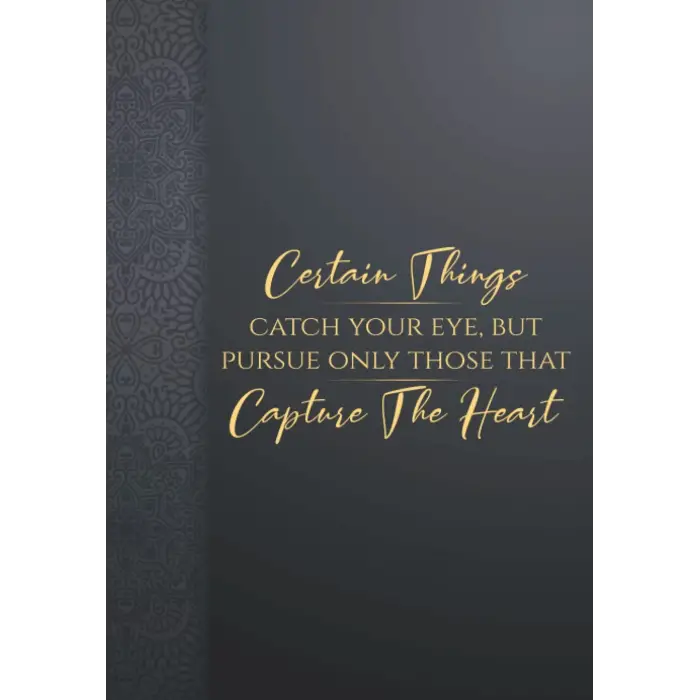 Certain Things Catch Your Eye Motivasyon Defteri: 122 pages, 6x9