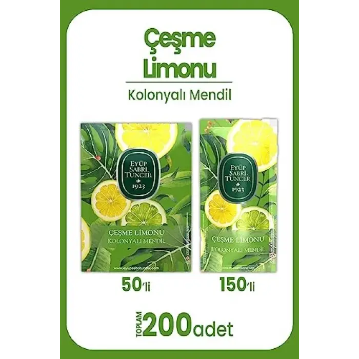 Çeşme Limonu Kolonyalı Mendil Seti