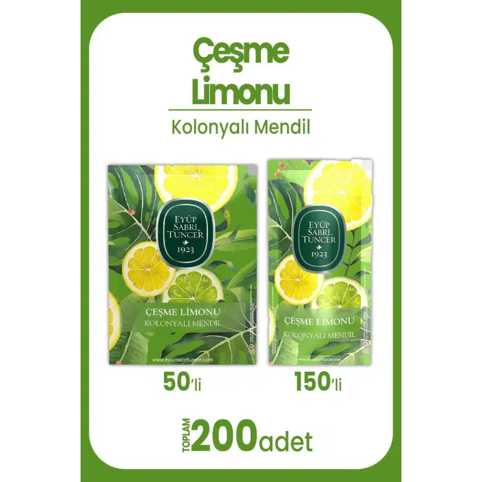 Çeşme Limonu Kolonyalı Mendil Seti