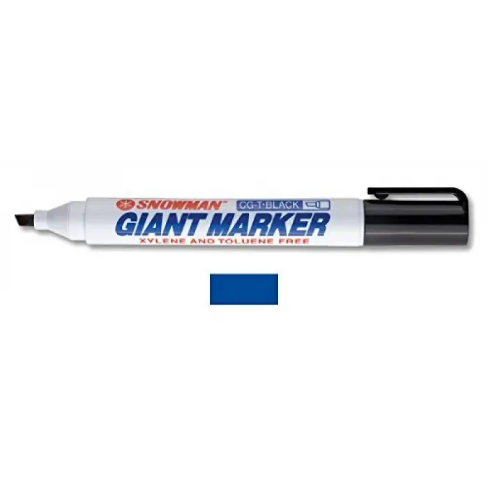 CG-12T M Kesik Uçlu Permanent Markör, Mavi