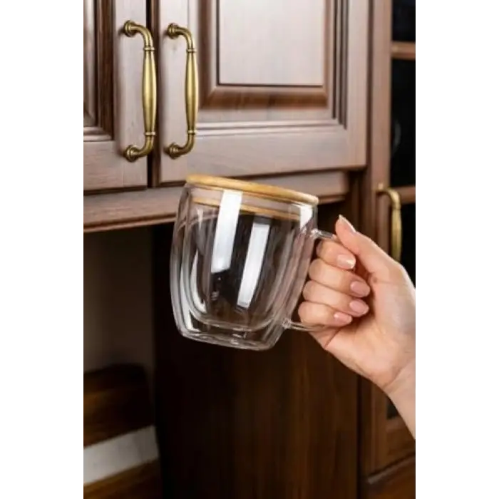 Chado - Çift Cidarlı Cam Çay Bardağı 300ml
