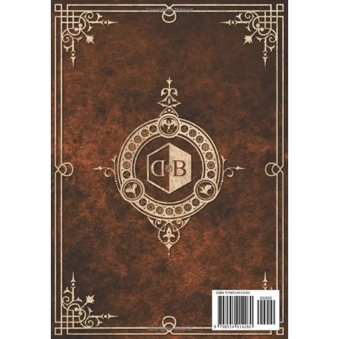 Character Journal: Five Detailed 5e Character Sheets; Lined And Graph Pages For Note-Taking, Spell Sheets And More (Dirty Orange)
