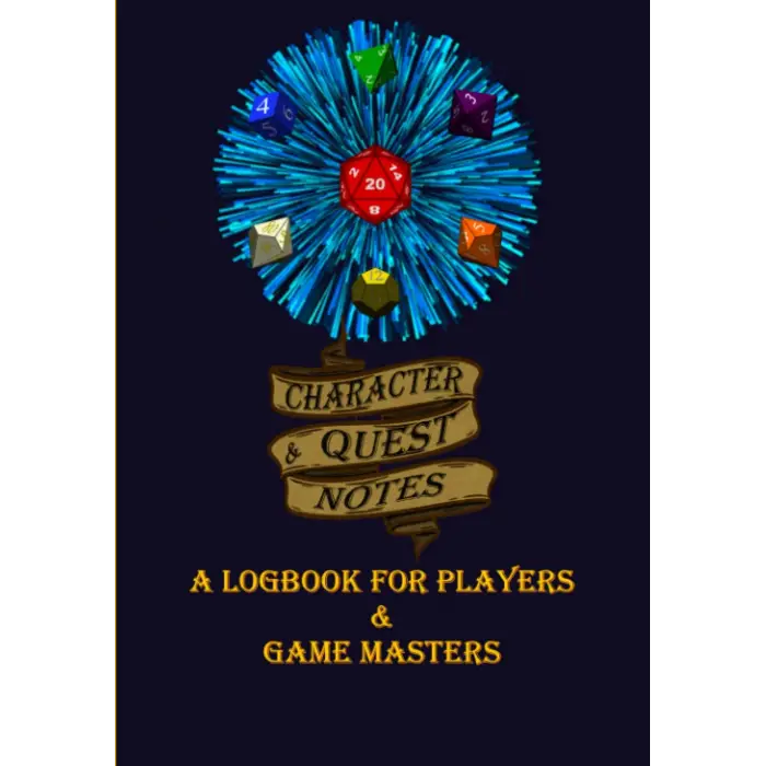 Character & Quest Notes masaüstü oyun günlüğü, 7x10