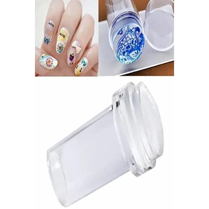 Chermik Kullanımı Kolay Stamper Baskı Seti Silikon Başlıklı Oje Dizayn Set