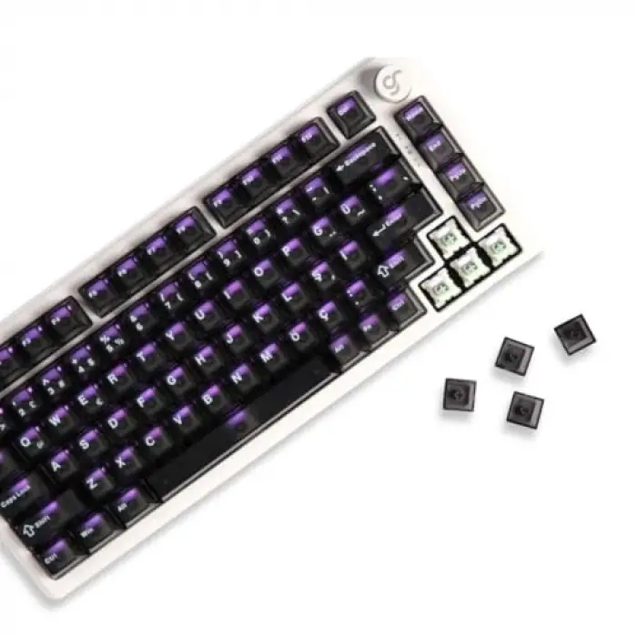 Cherry Single Shot PC (Full Set) Şeffaf Türkçe Keycap Set