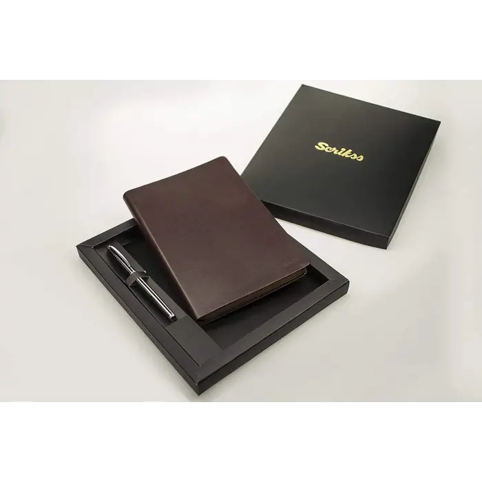 Chester Defter Ve Kalem Set Siyah A5