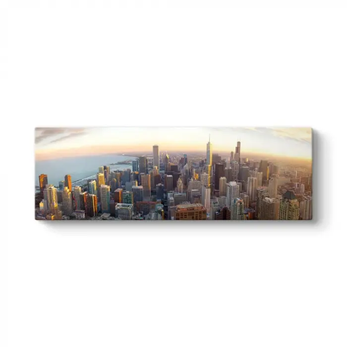 Chicago Skyline Tablosu 210 x 70