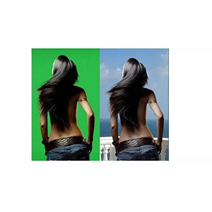 Chromakey yeşil fon perde 3 x 6 m