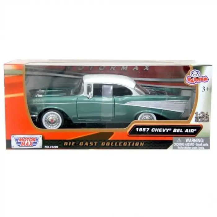 Chvey Bel Aır 1957 1:24 73228AC Yeşil Model Araba